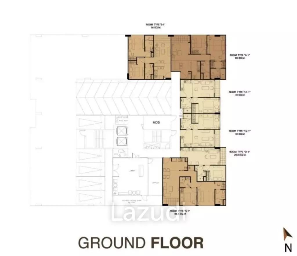 1 Bed 1 Bath 40.35 SQM Art @ Thonglor 25