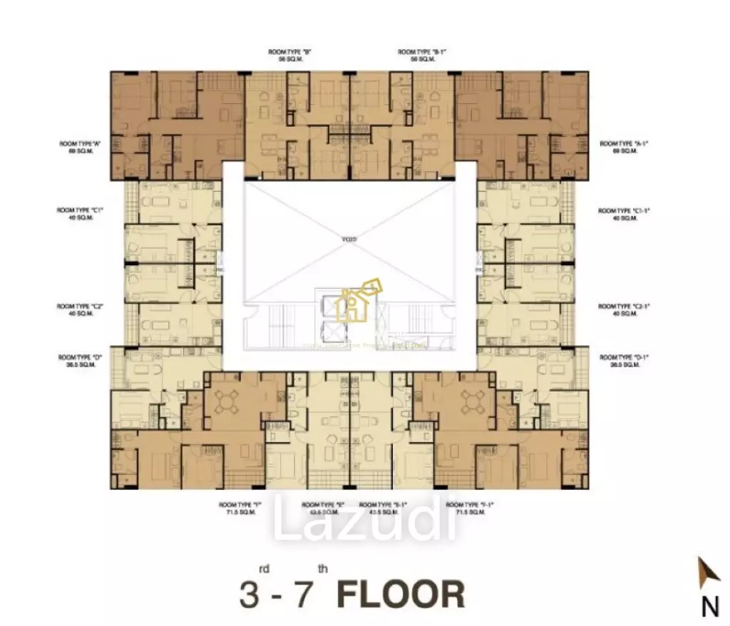 1 Bed 1 Bath 40.35 SQM Art @ Thonglor 25