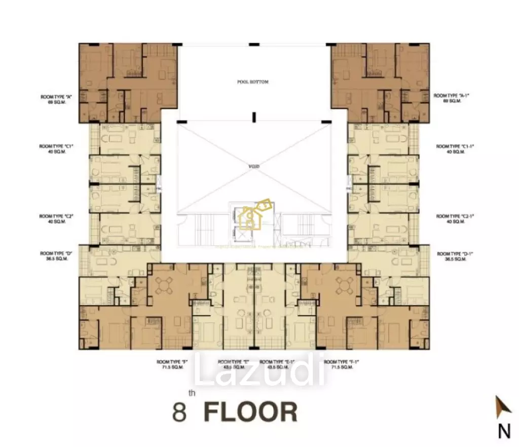 1 Bed 1 Bath 40.35 SQM Art @ Thonglor 25