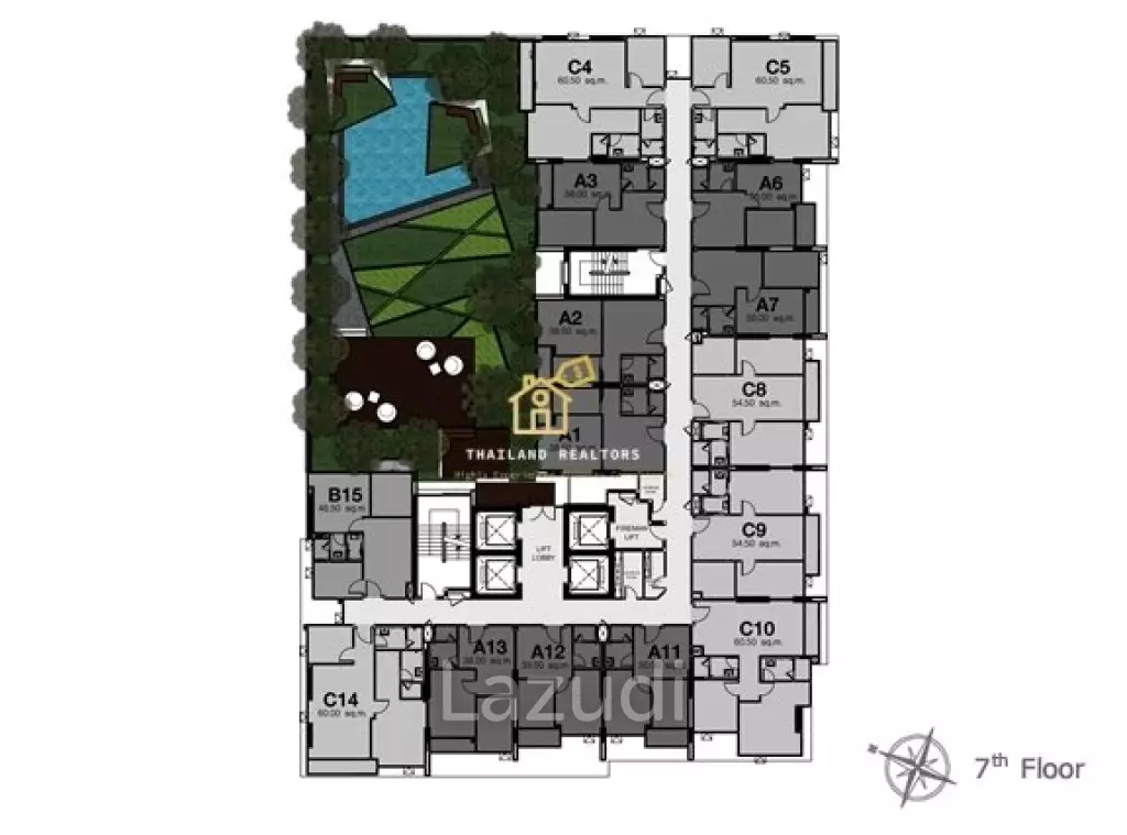 1 Bed 1 Bath  35 SQ.M Rhythm Sathorn Narathiwas