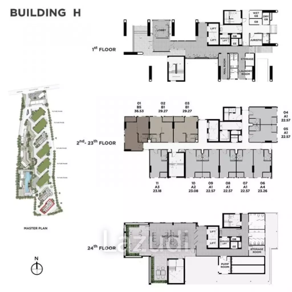 30.23 SQ.M Chapter One Eco Ratchada Huaikwang
