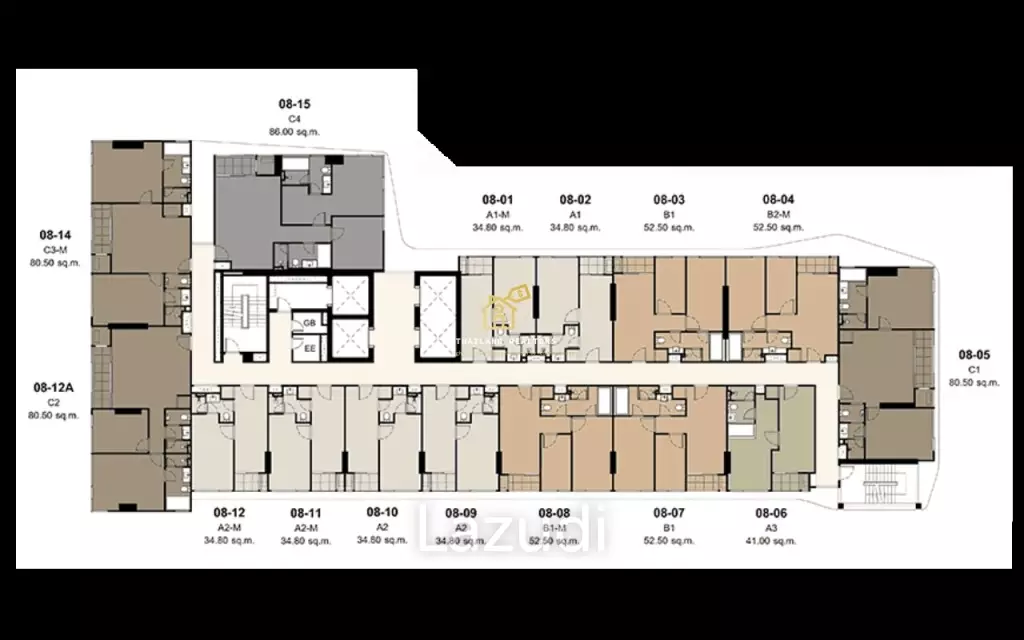 1 Bed 1 Bath 35.42 SQ.M IDEO Mobi Sukhumvit 66