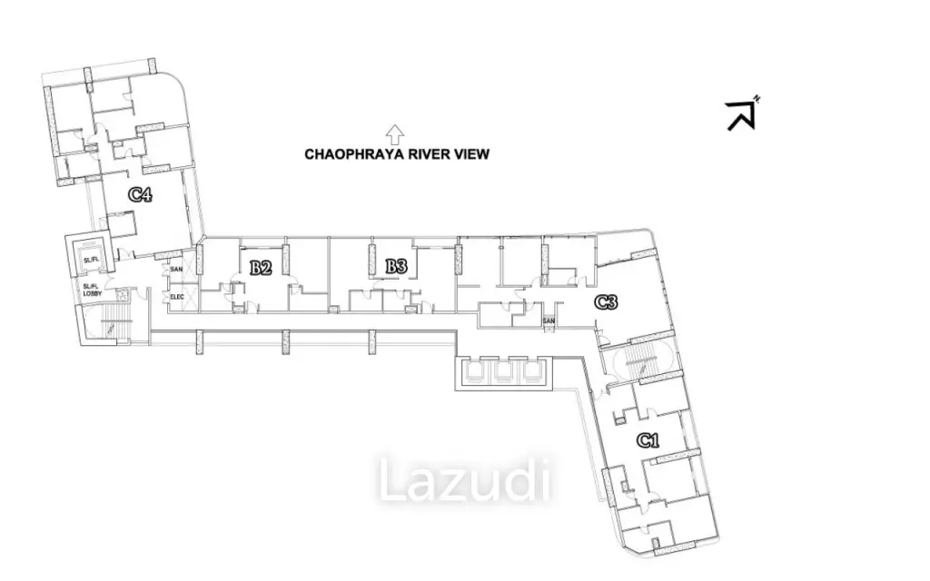 3 Bedrooms 4 Bathrooms 160 SQ.M at Menam Residences