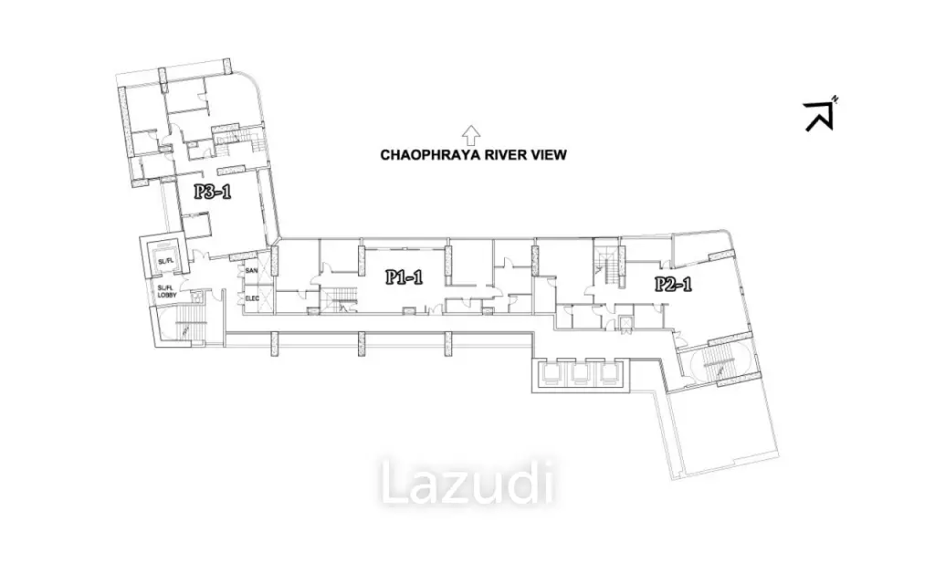 3 Bedrooms 4 Bathrooms 160 SQ.M at Menam Residences
