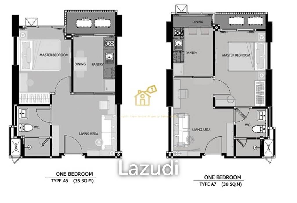 60.58 Sqm 2 Bed 2 Bath Condo for Sale - Rhythm Sathorn - Narathiwas