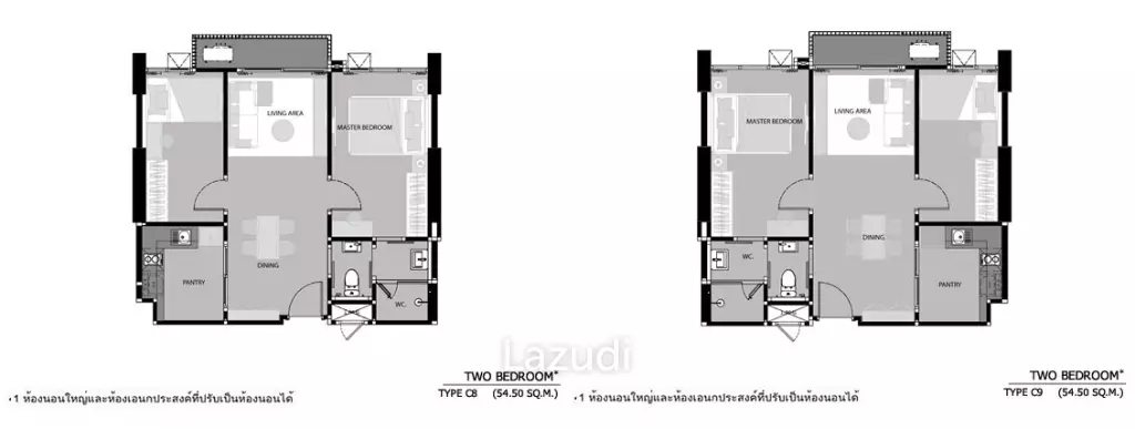 60.58 Sqm 2 Bed 2 Bath Condo for Sale - Rhythm Sathorn - Narathiwas
