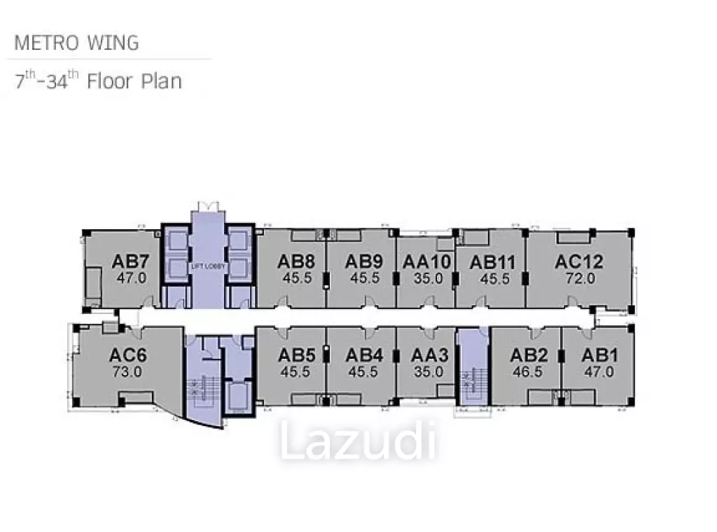 1 Bed 1 Bath 46 SQ.M at Rhythm Ratchada