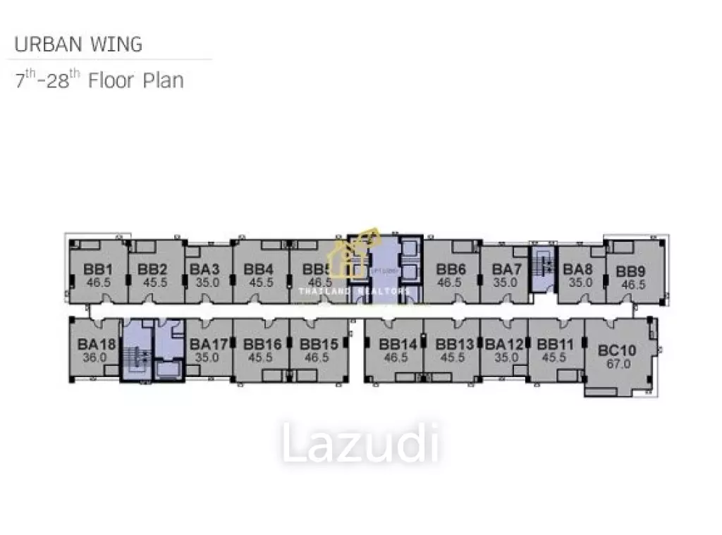 1 Bed 1 Bath 46 SQ.M at Rhythm Ratchada