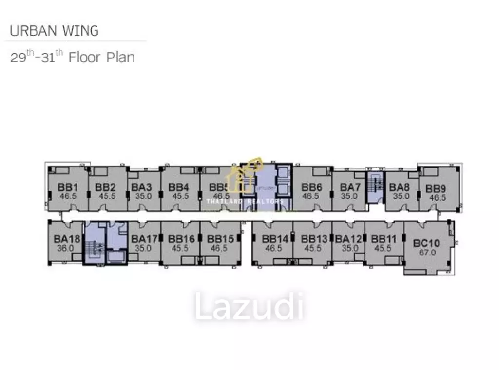 1 Bed 1 Bath 46 SQ.M at Rhythm Ratchada
