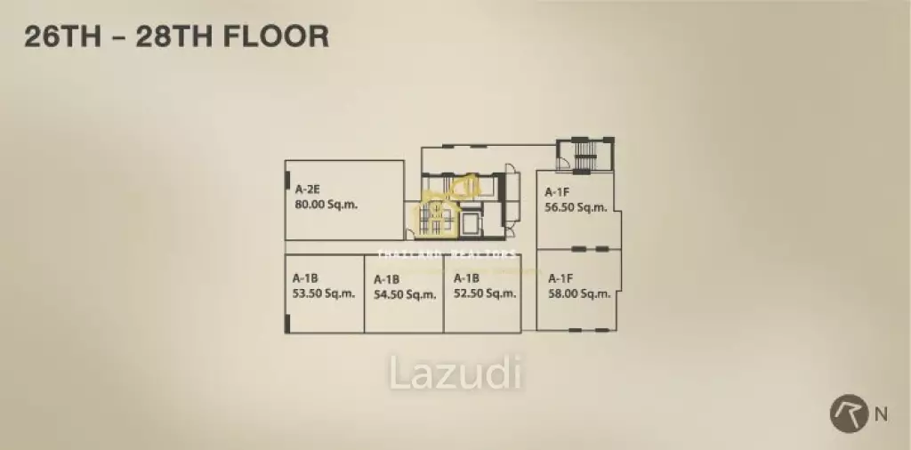2 Bedroom 2 Bathroom 83 SQ.M Quattro by Sansiri