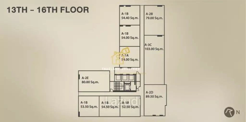 2 Bedroom 2 Bathroom 83 SQ.M Quattro by Sansiri