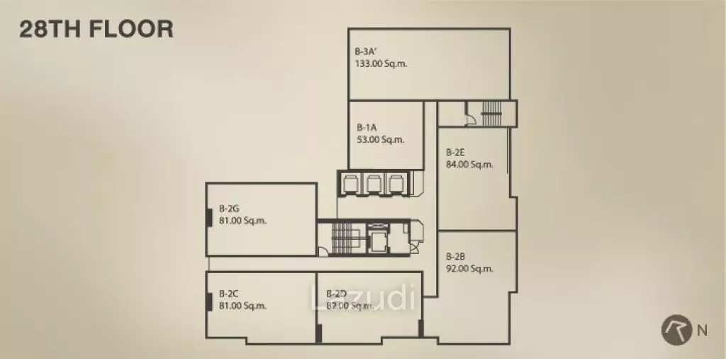 2 Bedroom 2 Bathroom 83 SQ.M Quattro by Sansiri