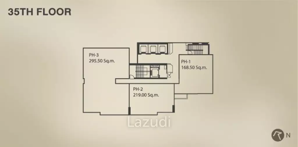 2 Bedroom 2 Bathroom 83 SQ.M Quattro by Sansiri