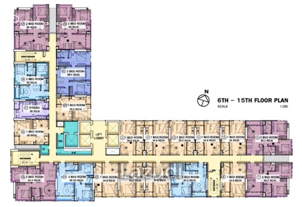 1 Bedroom 1 Bathroom 34 SQ.M Diamond Sukhumvit