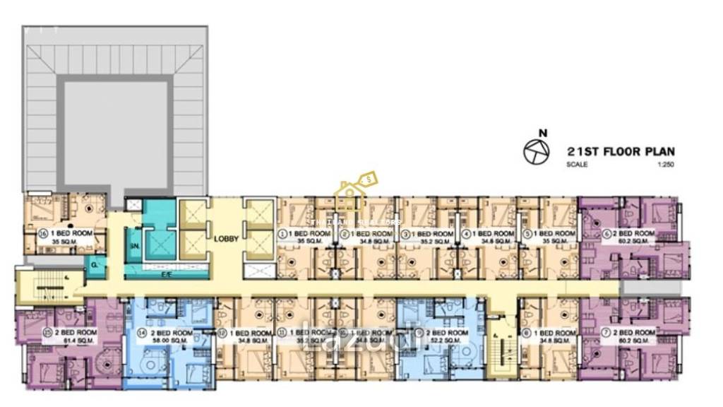 1 Bedroom 1 Bathroom 34 SQ.M Diamond Sukhumvit
