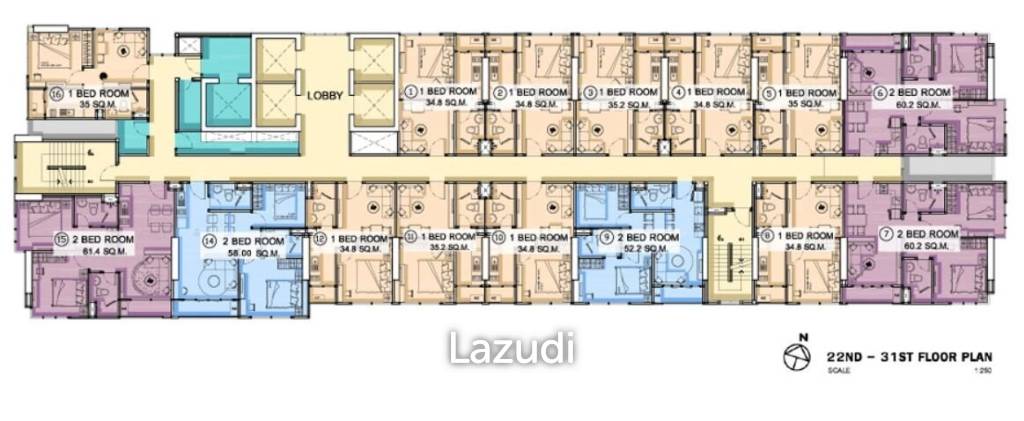 1 Bedroom 1 Bathroom 34 SQ.M Diamond Sukhumvit