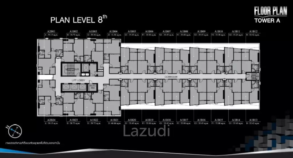 1 Bed 1 Bath35 SQ.M Centric Sathorn Saint Louis