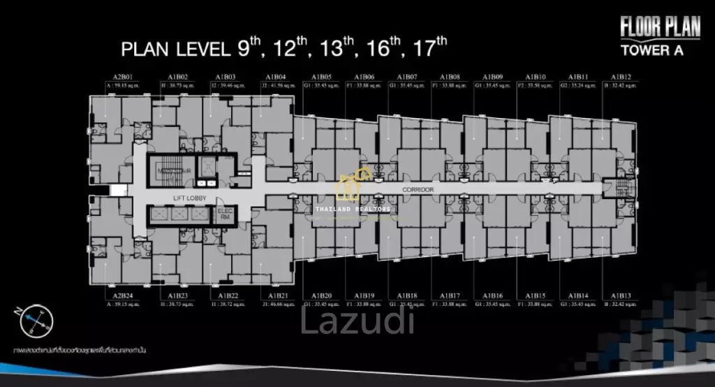 1 Bed 1 Bath35 SQ.M Centric Sathorn Saint Louis