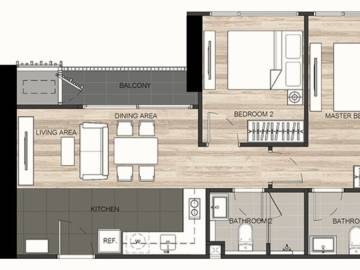 THE LINE Jatujak-Mochit / Condo For Sale / 2 Bedroom / 58.75 SQM / BTS Mo Chit / Bangkok