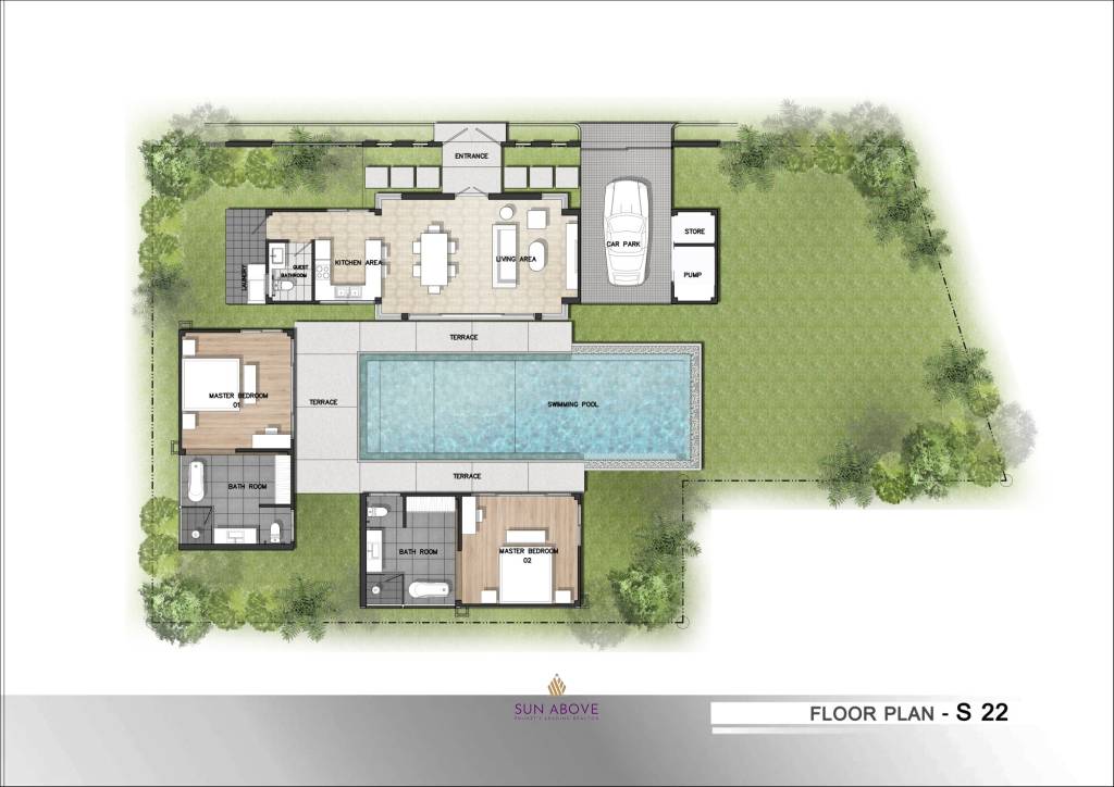 240 SQ.M Pool Villa - Walking to Boat Ave