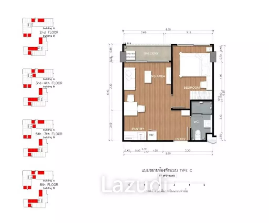 ขายคอนโด Q house Chiang Rai เฟอร์นิเจอร์แต่งครบ