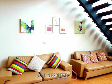 SPACIOUS 3 BEDROOM DUPLEX CONDO WITH DIRECT POOL ACCESS AT THE BOAT HOUSE HUA HIN