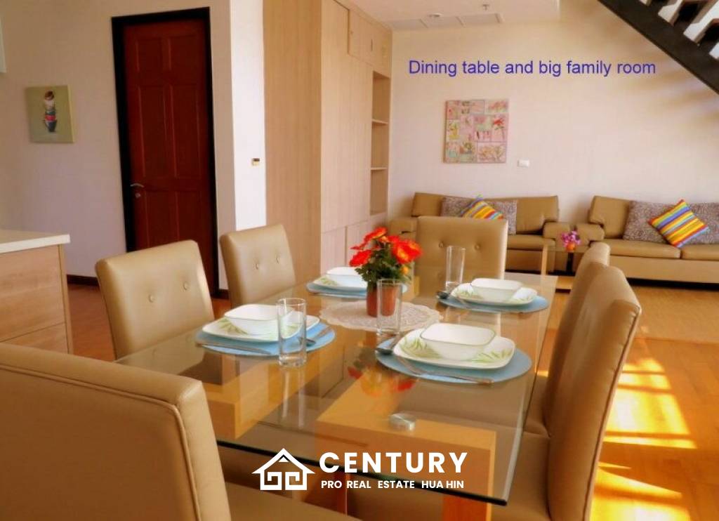 คอนโด ดูเพล็กซ์ 3 ห้องนอน เดอะ โบ๊ทเฮ้าส์ หัวหิน