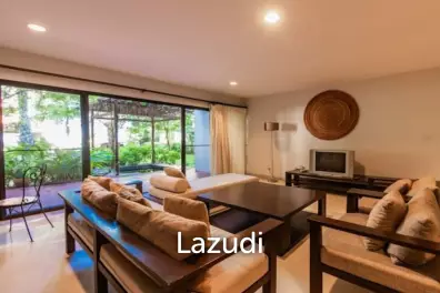 SANTI PURA : Ground floor 3 bed condo with garden jacuzzi and sundeck