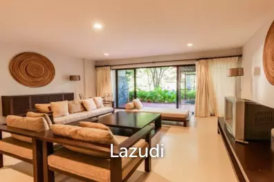 SANTI PURA : Ground floor 3 bed condo with garden jacuzzi and sundeck