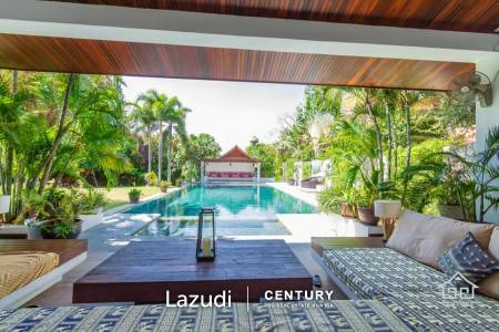 WHITE LOTUS 2 : Beautiful Design 5 Bed Balinese Residence close to Town and Beaches