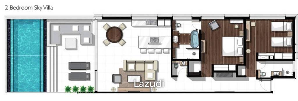 2 Bed 2 Bath 131 SQ.M Kata Rocks