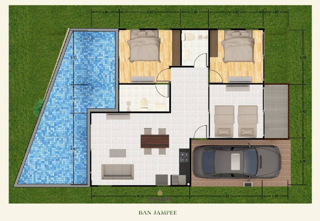 2Bed 216SQM Kamala Garden View