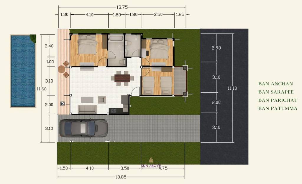 3 ห้องนอน 150ตร.ม กมลา การ์เด้นวิว