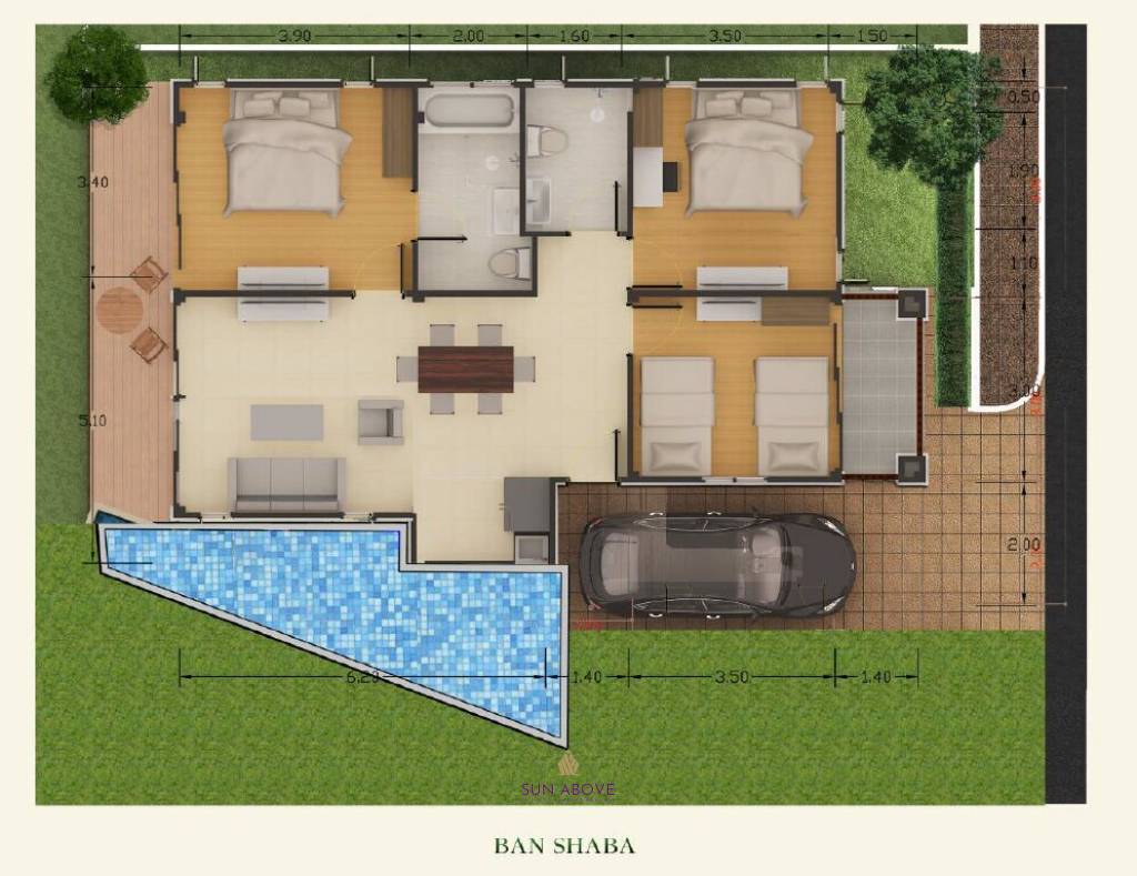 3 ห้องนอน 259 ตร.ม กมลา การ์เด้นวิว