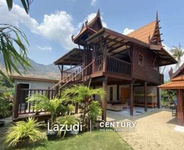 Great Value 2 bed Teak House with beautiful views.