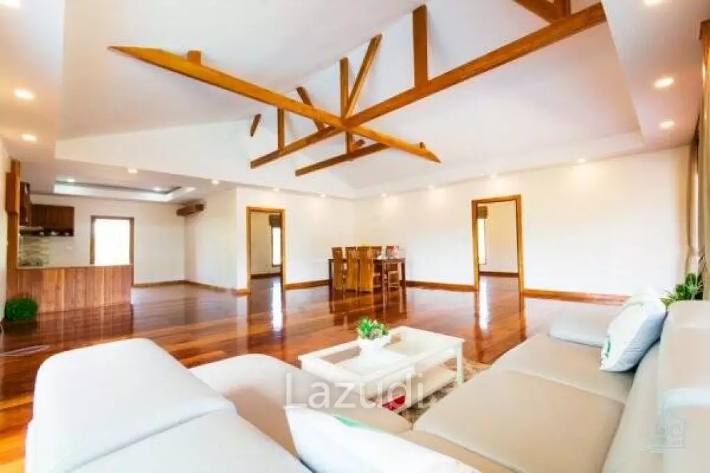 Panoramic Countryside View : 3 Bed Villa with Pool in Pak Nam Pran