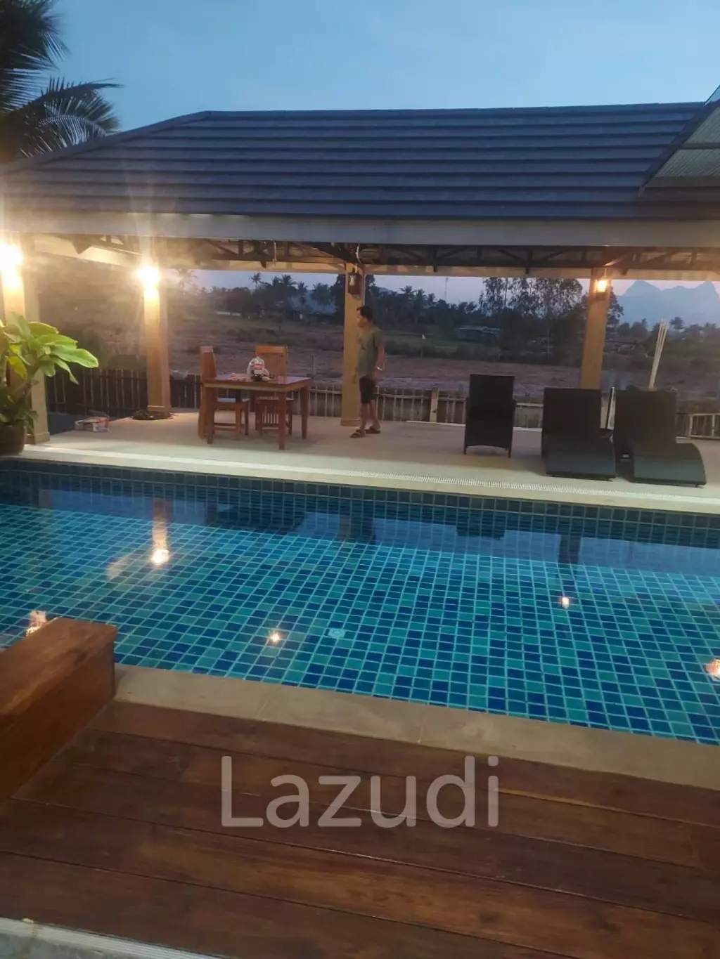 Panoramic Countryside View : 3 Bed Villa with Pool in Pak Nam Pran