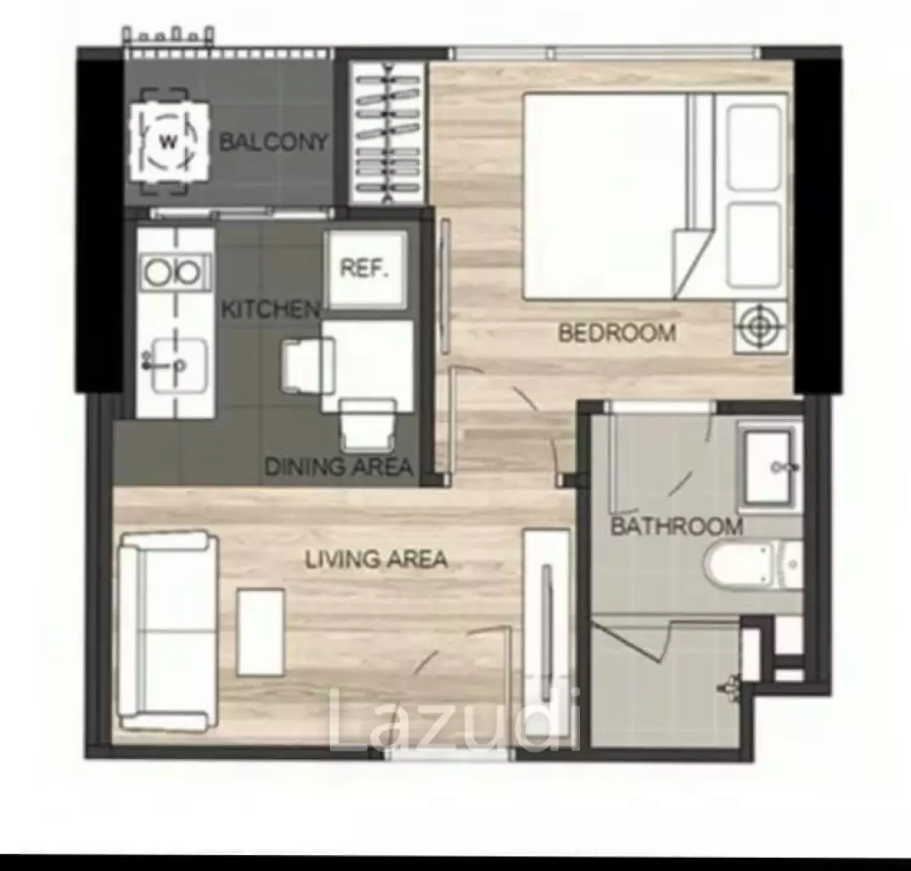1 Bed 26 Sqm The LINE Jatujak - Mochit For Sale
