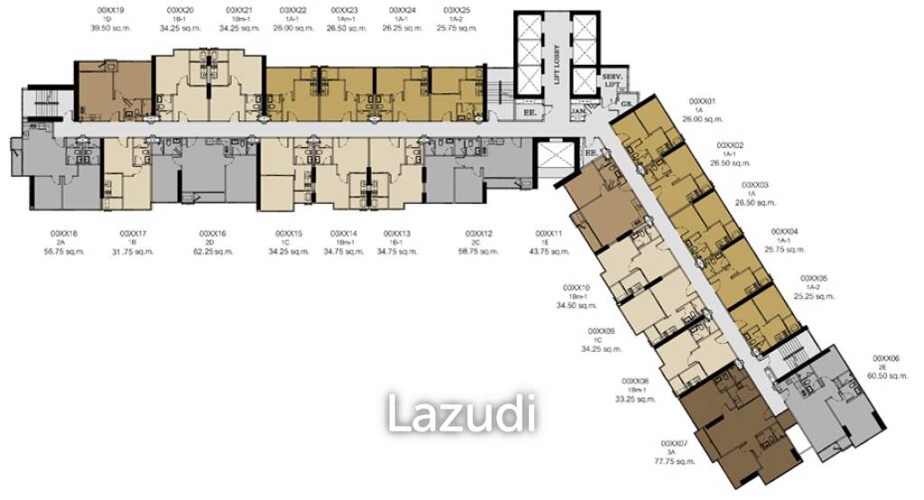 1 Bed 26 Sqm The LINE Jatujak - Mochit For Sale