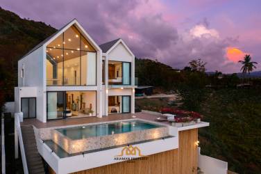 Gorgeous Sunset Seaview Vacation Rental Property For Sale in Koh Samui