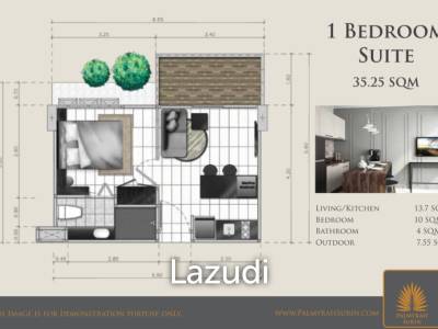 1 Bed 35.25SQ.M PALMYRAH CONDOMINIUM