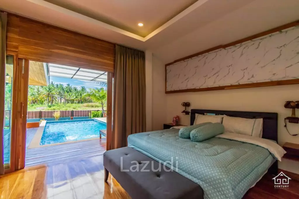 10 Rai land with 3 Bed pool villa Stunning mountain View