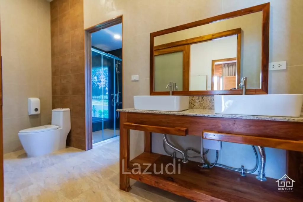 10 Rai land with 3 Bed pool villa Stunning mountain View