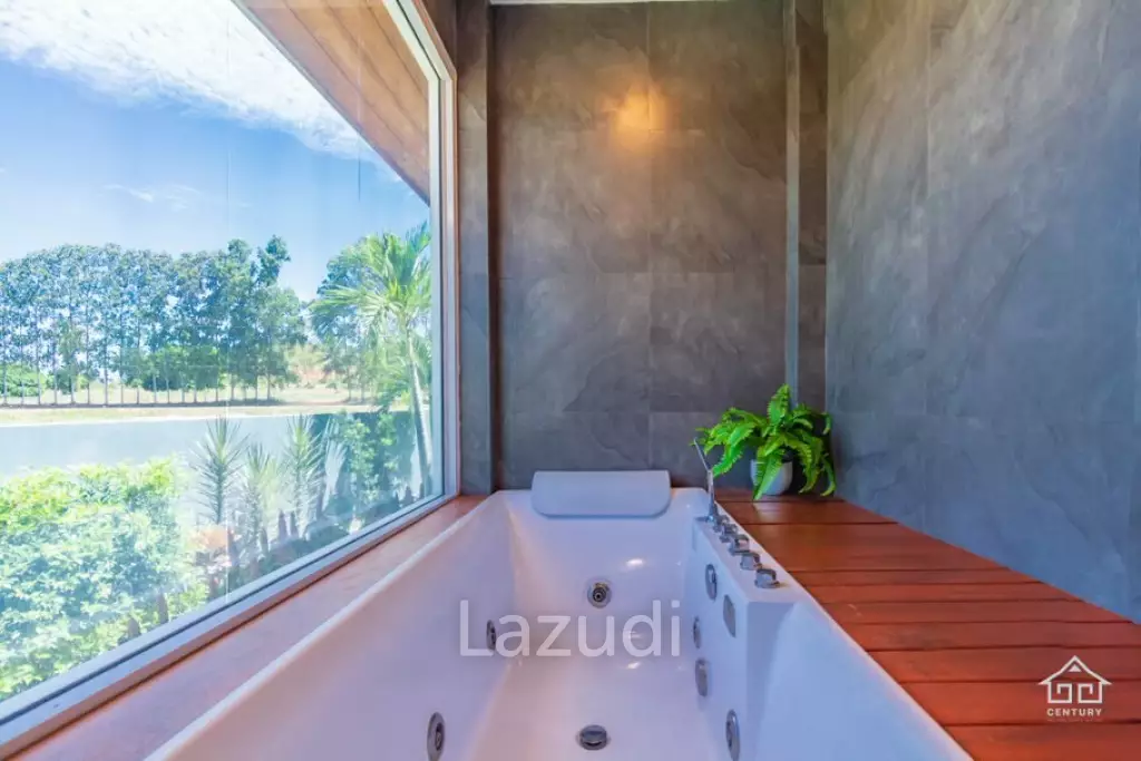 10 Rai land with 3 Bed pool villa Stunning mountain View
