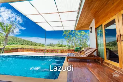 10 Rai land with 3 Bed pool villa Stunning mountain View