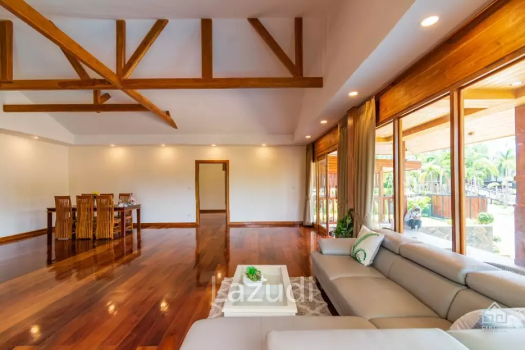 10 Rai land with 3 Bed pool villa Stunning mountain View