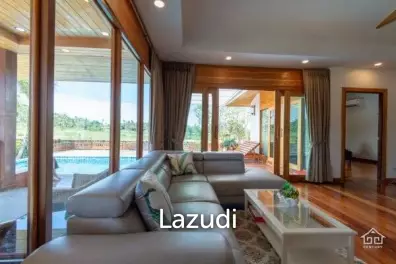 10 Rai land with 3 Bed pool villa Stunning mountain View