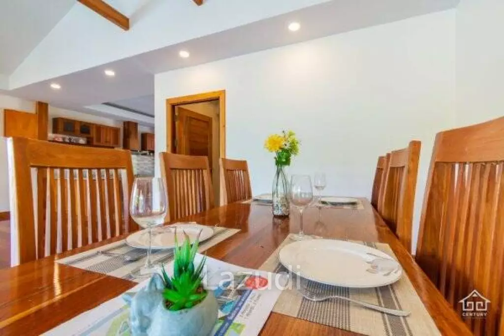 10 Rai land with 3 Bed pool villa Stunning mountain View