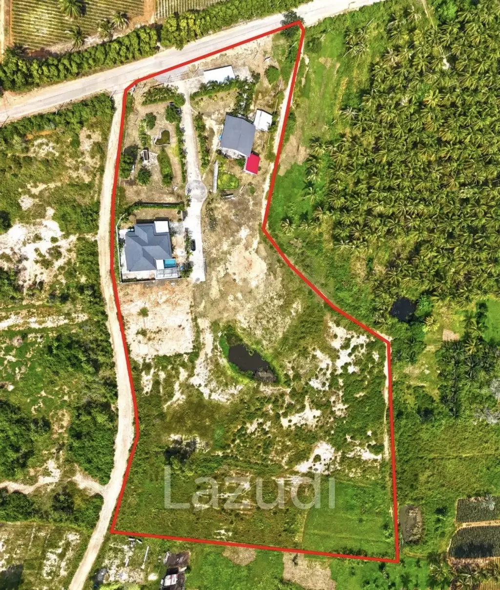 10 Rai land with 3 Bed pool villa Stunning mountain View