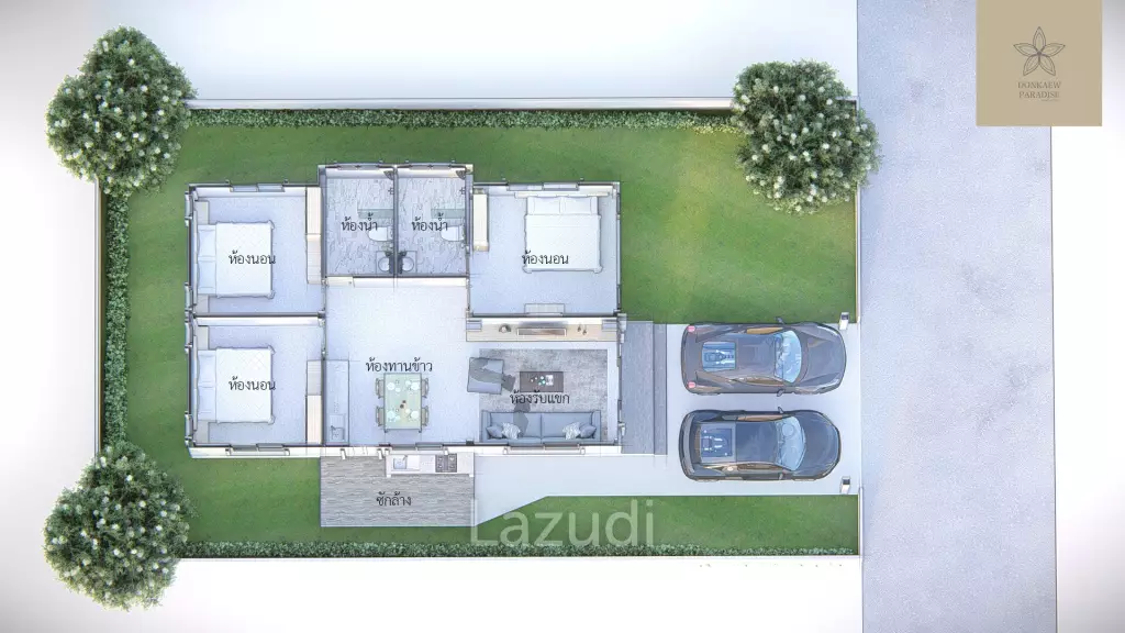 3 Bed 2 Bath House For Sale (Donkaew, MaeRim, Chiang Mai)